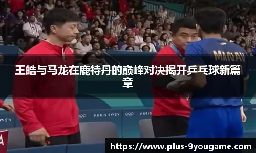 王皓与马龙在鹿特丹的巅峰对决揭开乒乓球新篇章